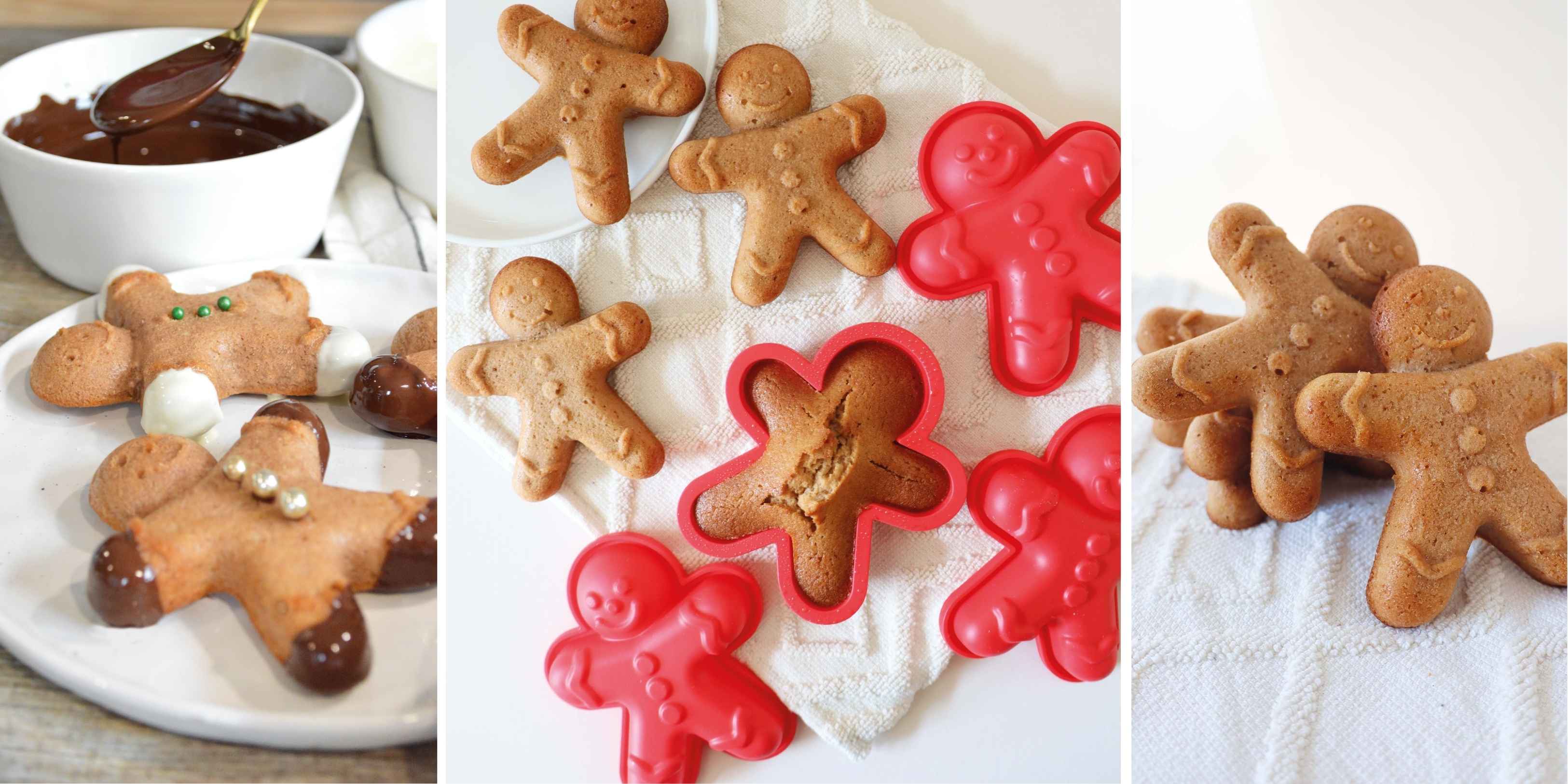 Gâteaux pain d'épices forme bonhomme au Air Fyer - ScrapCooking